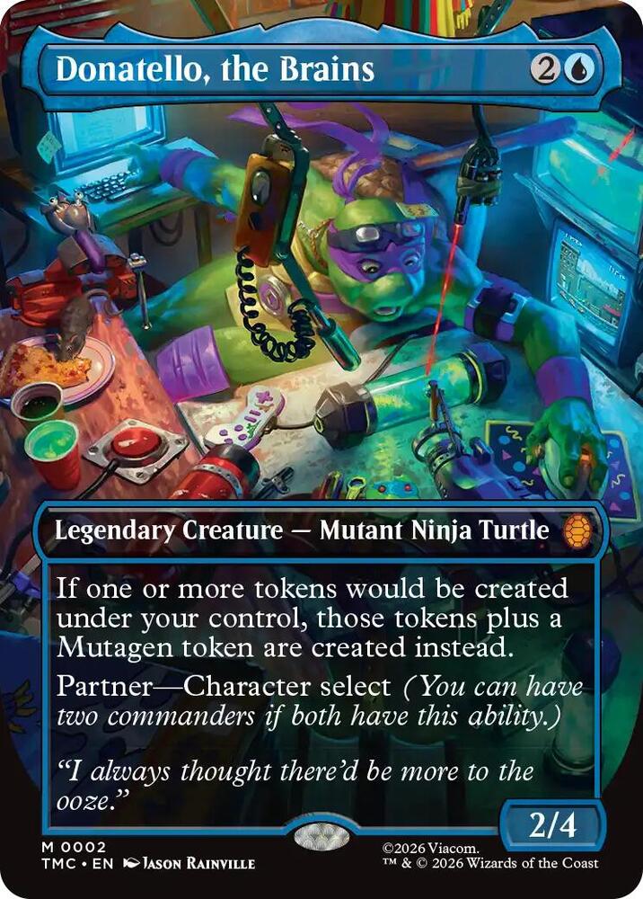 Donatello the Brains 0002 Borderless 2 (Commander: Teenage Mutant Ninja Turtles)  | Good Games Cannington