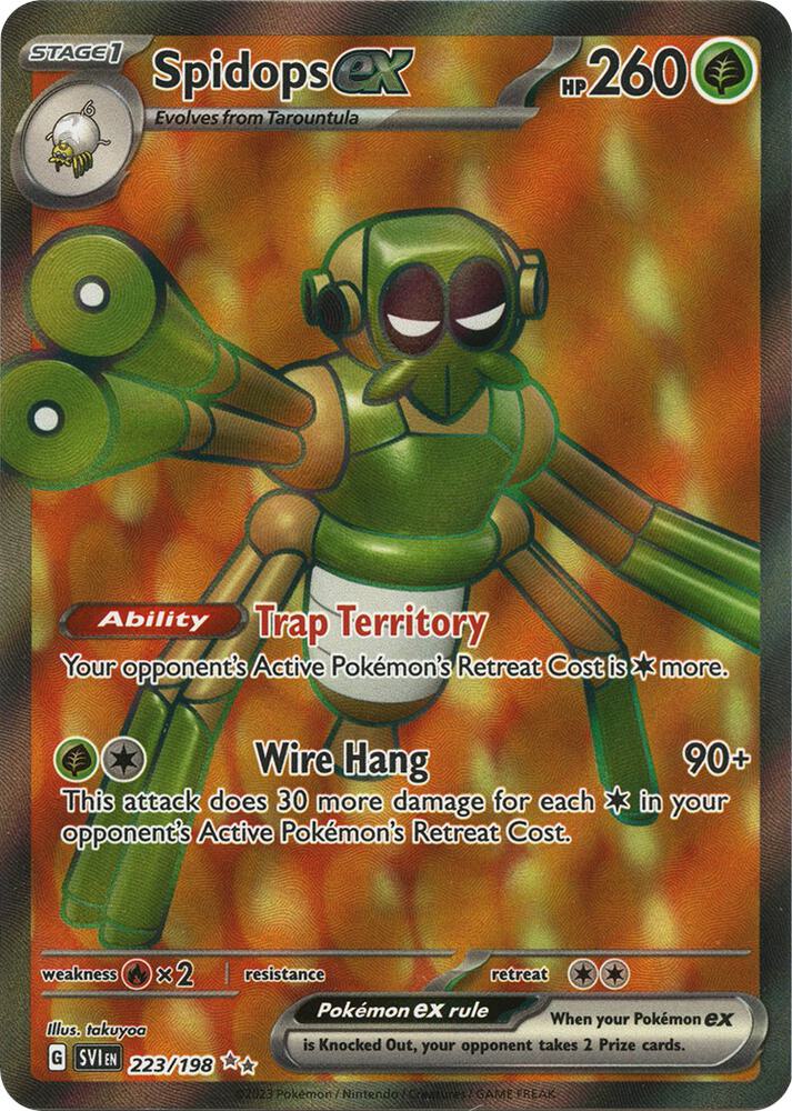 Spidops ex 223 198 223/198 (SV01: Scarlet & Violet Base Set)  - Holofoil | Good Games Cannington