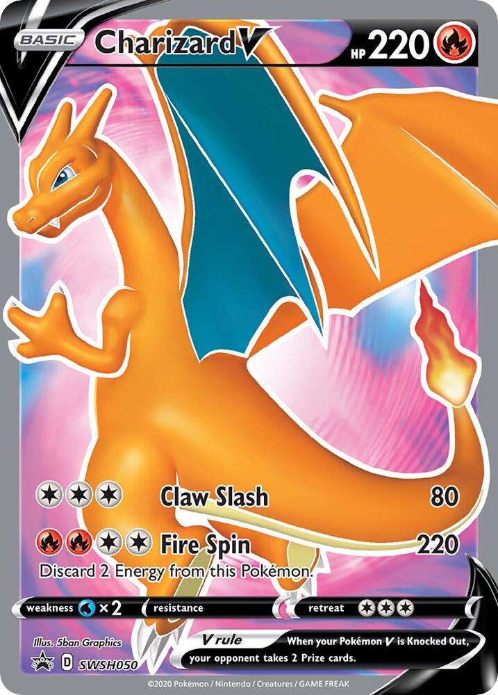 Charizard V SWSH050 SWSH050 (SWSH: Sword & Shield Promo Cards)  - Holofoil | Good Games Cannington