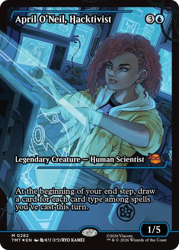 April O'Neil, Hacktivist 282/190 (Teenage Mutant Ninja Turtles)  - Showcase Foil | Good Games Cannington