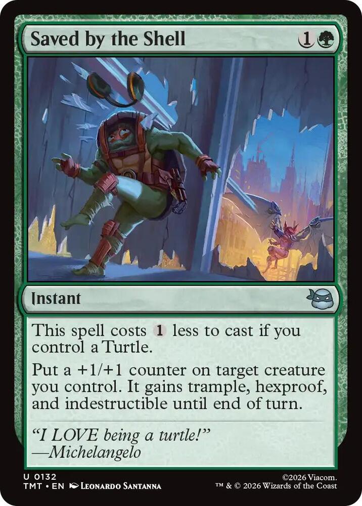 Saved by the Shell 132 (Teenage Mutant Ninja Turtles)  - Foil | Good Games Cannington