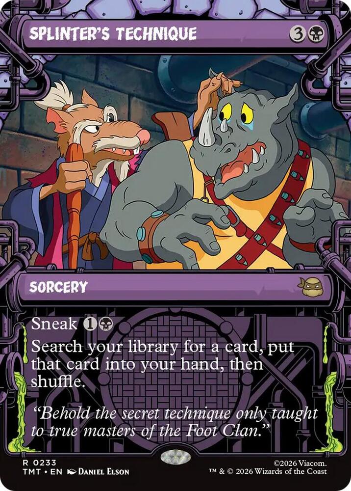 Splinter's Technique 233/190 (Teenage Mutant Ninja Turtles)  - Showcase Foil | Good Games Cannington