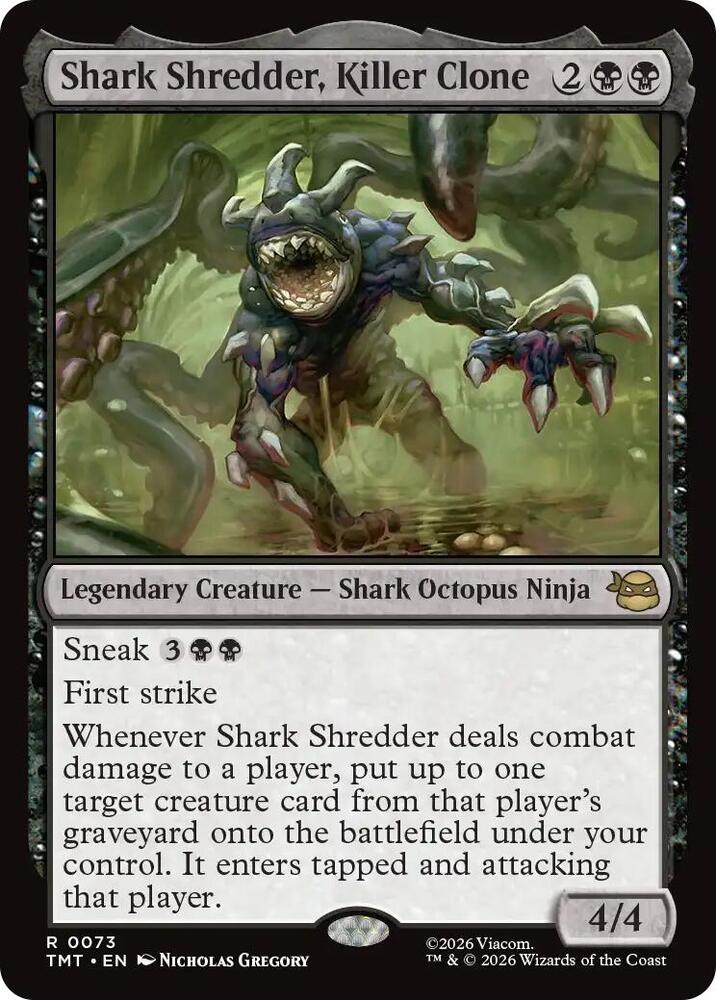 Shark Shredder, Killer Clone 73/190 (Teenage Mutant Ninja Turtles)  - Foil | Good Games Cannington