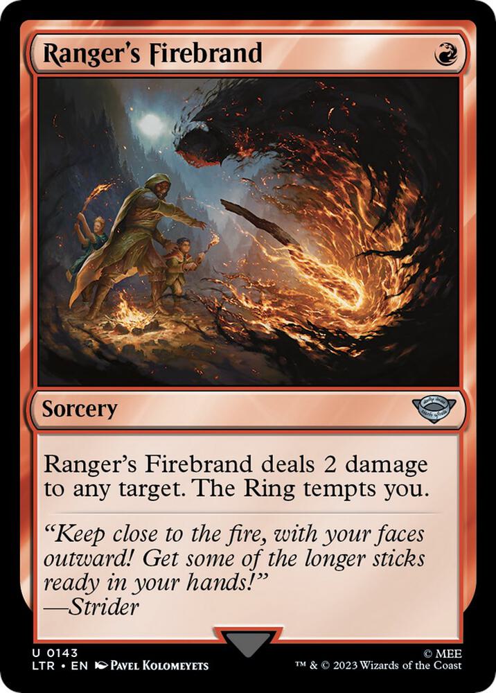 Rangers Firebrand 143 (Universes Beyond: The Lord of the Rings: Tales of Middle-earth)  | Good Games Cannington