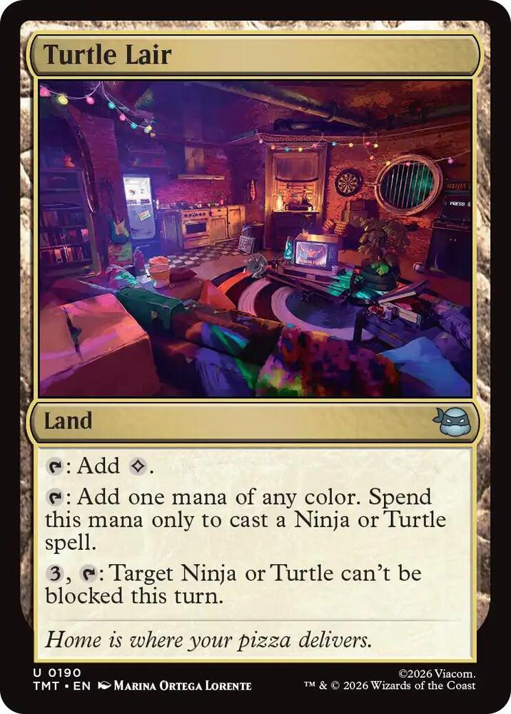 Turtle Lair 190 (Teenage Mutant Ninja Turtles)  - Foil | Good Games Cannington