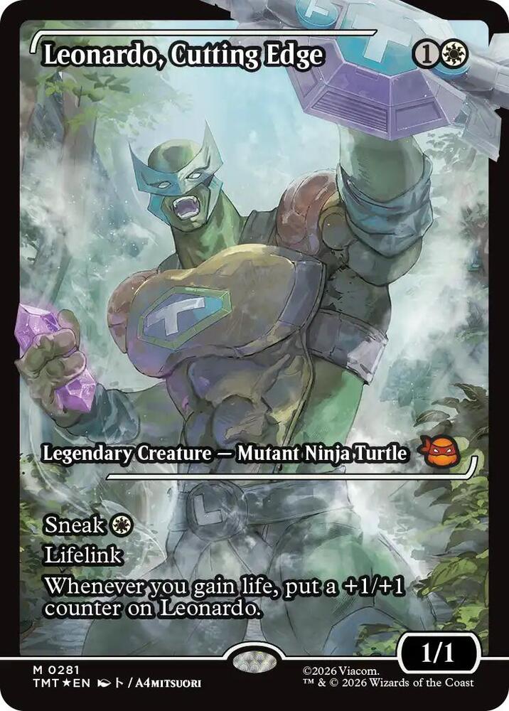 Leonardo Cutting Edge Showcase 281 (Teenage Mutant Ninja Turtles)  - Foil | Good Games Cannington