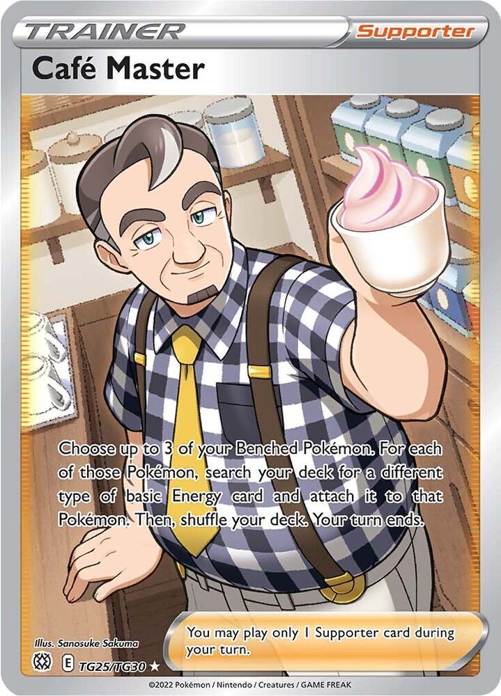 Cafe Master TG25/TG30 (SWSH09: Brilliant Stars Trainer Gallery)  - Holofoil | Good Games Cannington
