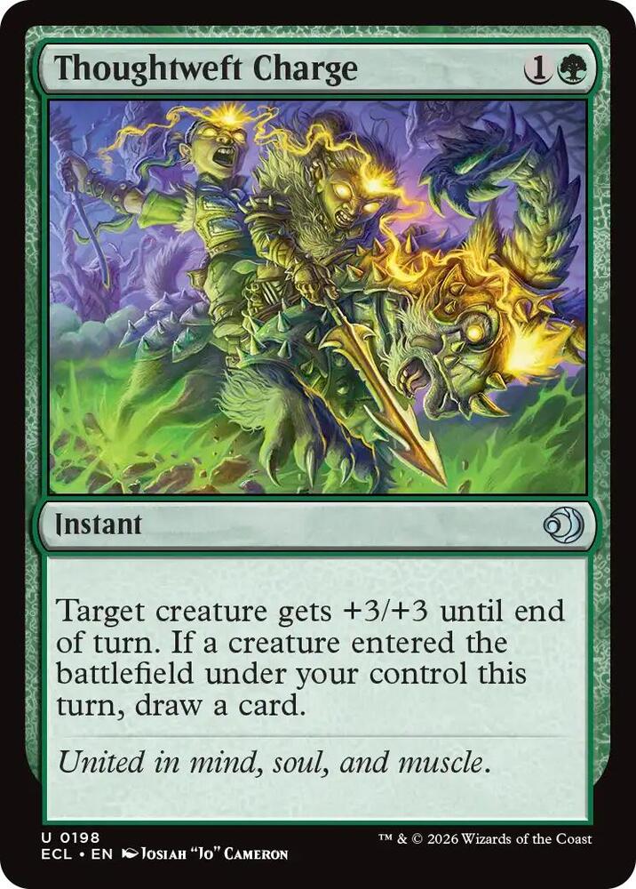 Thoughtweft Charge 198 (Lorwyn Eclipsed)  - Foil | Good Games Cannington