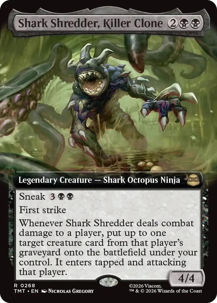 Shark Shredder, Killer Clone 268/190 (Teenage Mutant Ninja Turtles)  - Extended Art | Good Games Cannington