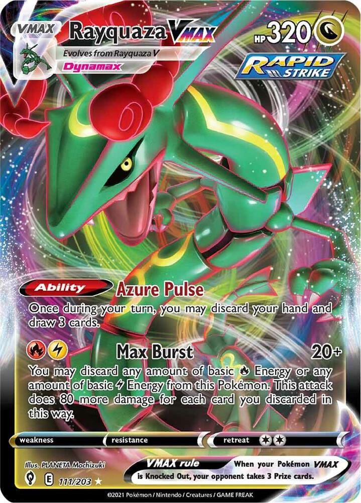 Rayquaza VMAX 111/203 (SWSH07: Evolving Skies)  - Holofoil | Good Games Cannington