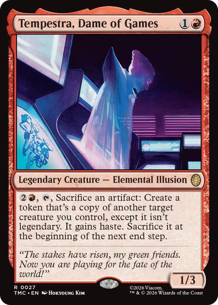 Tempestra Dame of Games 27/0 (Commander: Teenage Mutant Ninja Turtles)  - Surge Foil | Good Games Cannington
