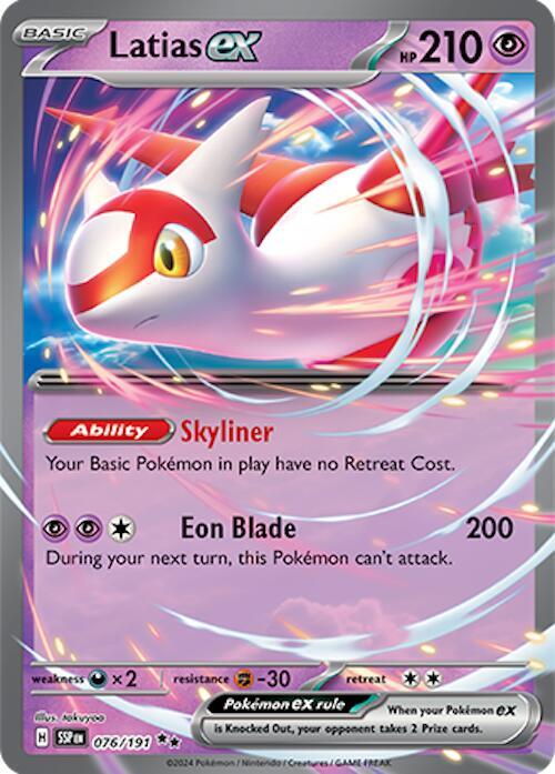 Latias ex 076/191 (SV08: Surging Sparks)  - Holofoil | Good Games Cannington