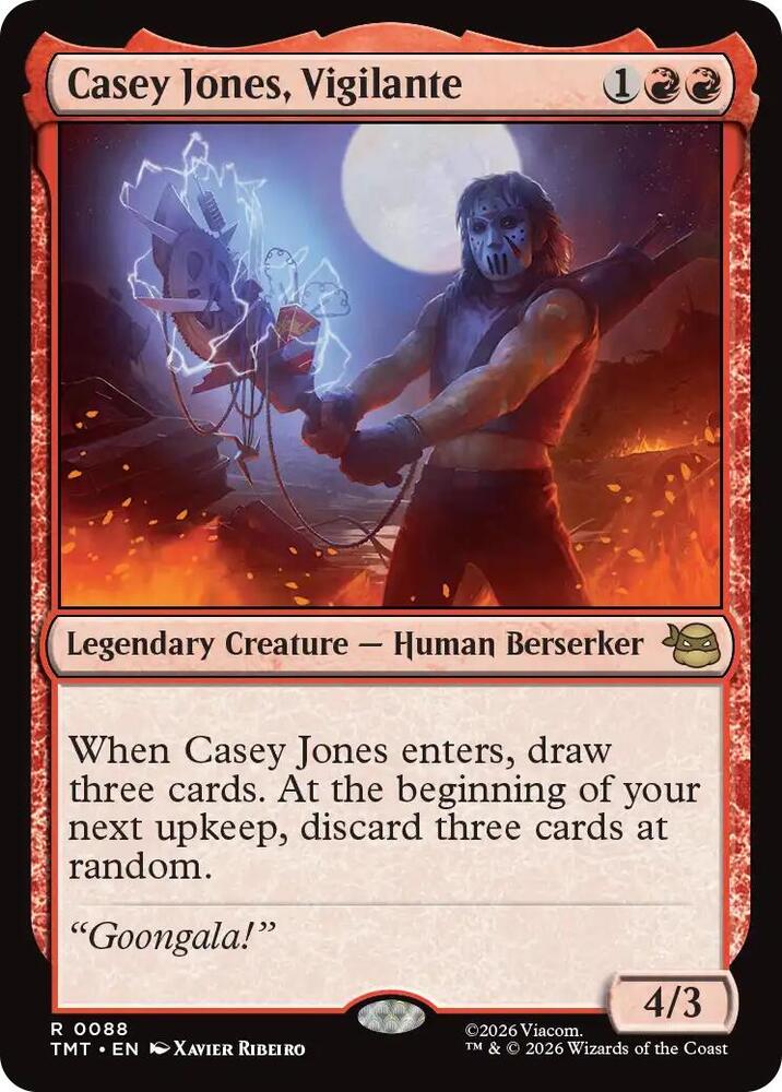 Casey Jones, Vigilante 88/190 (Teenage Mutant Ninja Turtles)  - Foil | Good Games Cannington