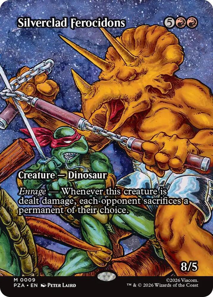Silverclad Ferocidons Borderless 9 (Teenage Mutant Ninja Turtles Source Material)  | Good Games Cannington