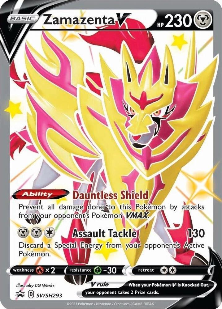 Zamazenta V Shiny SWSH293 (SWSH: Sword & Shield Promo Cards)  - Holofoil | Good Games Cannington