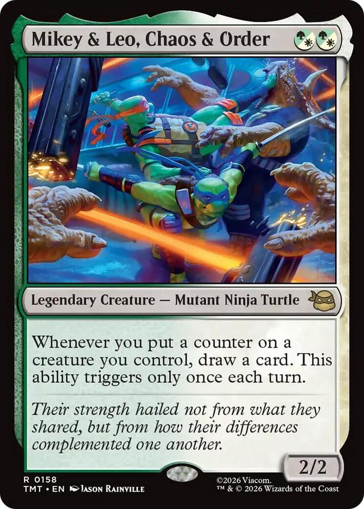 Mikey and Leo Chaos and Order 158 (Teenage Mutant Ninja Turtles)  | Good Games Cannington