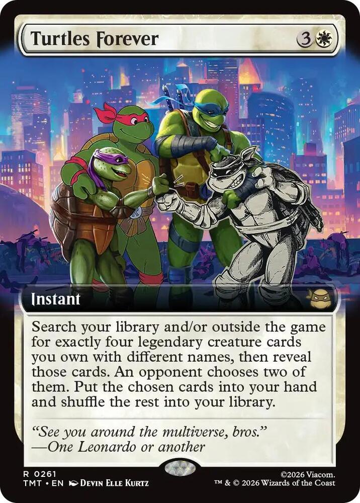 Turtles Forever 261/190 (Teenage Mutant Ninja Turtles)  - Extended Art Foil | Good Games Cannington