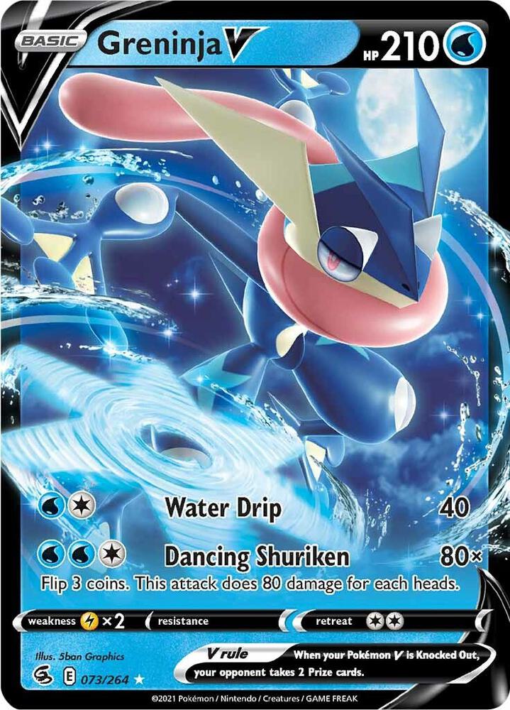 Greninja V 073/264 (SWSH08: Fusion Strike)  - Holofoil | Good Games Cannington