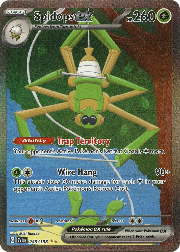 Spidops ex 243 198 (SV01: Scarlet & Violet Base Set)  - Holofoil | Good Games Cannington