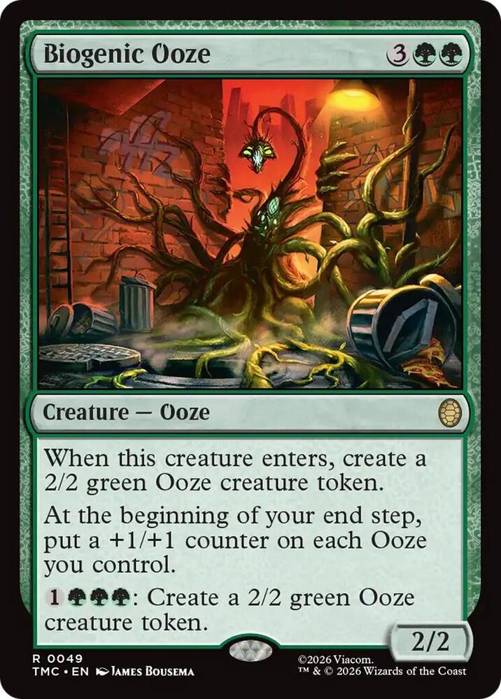 Biogenic Ooze 49 (Commander: Teenage Mutant Ninja Turtles)  - Surge Foil | Good Games Cannington