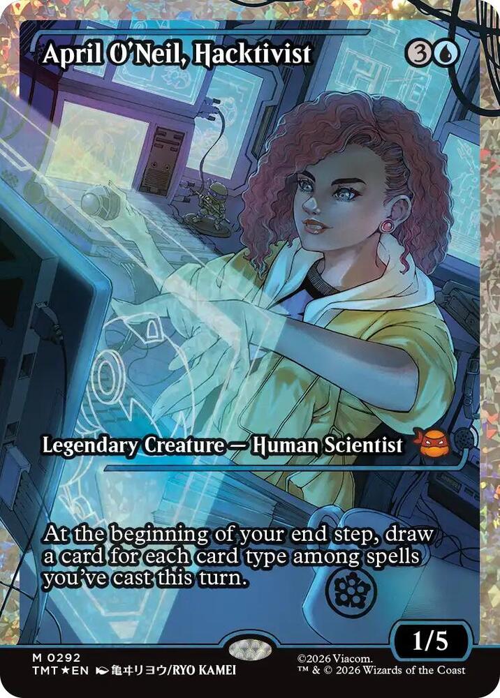 April O'Neil, Hacktivist 292 (Teenage Mutant Ninja Turtles)  - Foil | Good Games Cannington