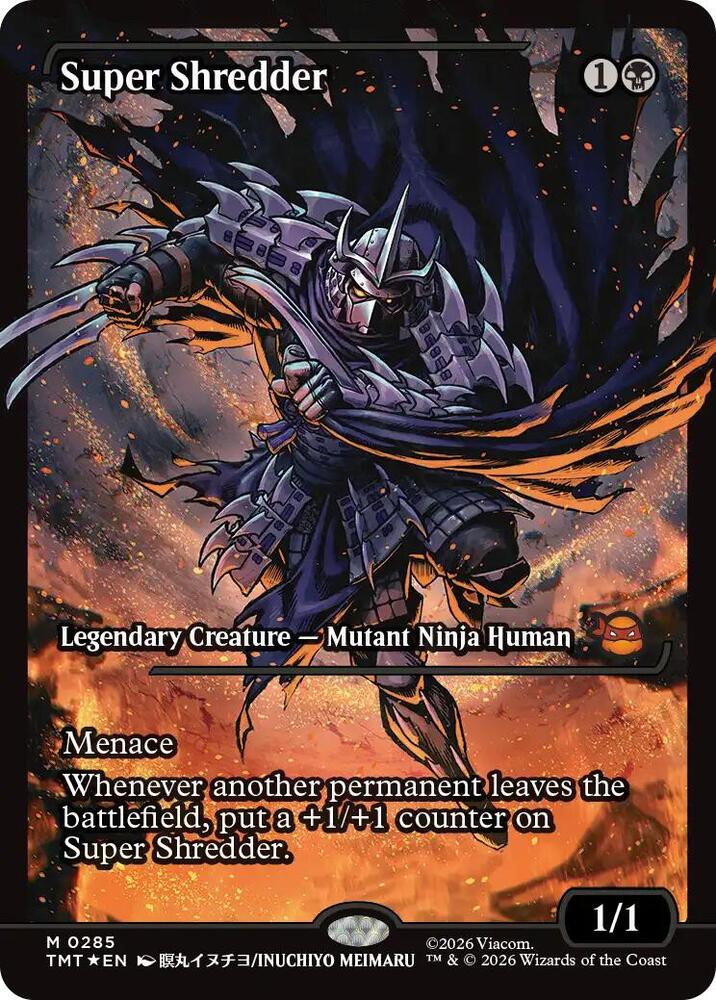 Super Shredder 285/190 (Teenage Mutant Ninja Turtles)  - Showcase Foil | Good Games Cannington