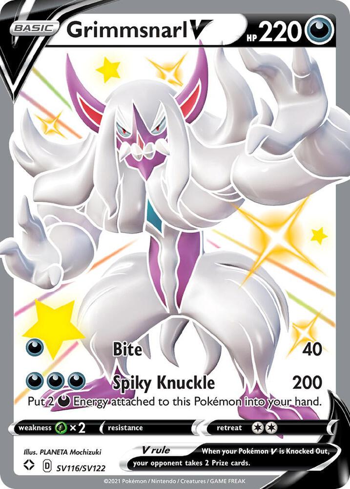Grimmsnarl V SV116/SV122 (Shining Fates: Shiny Vault)  - Holofoil | Good Games Cannington