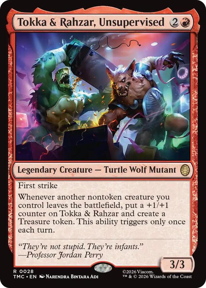 Tokka and Rahzar Unsupervised 28/0 (Commander: Teenage Mutant Ninja Turtles)  | Good Games Cannington