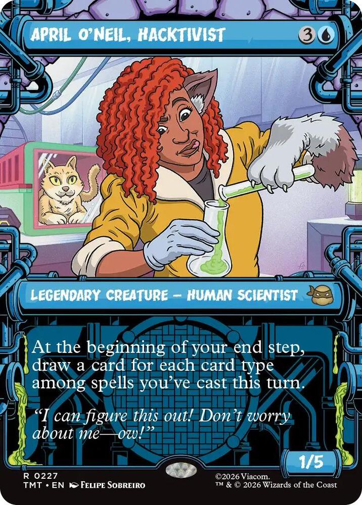 April O'Neil, Hacktivist 227/190 (Teenage Mutant Ninja Turtles)  - Showcase  | Good Games Cannington