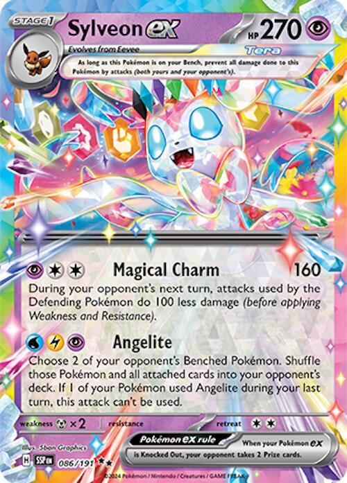 Sylveon ex 086/191 (SV08: Surging Sparks)  - Holofoil | Good Games Cannington