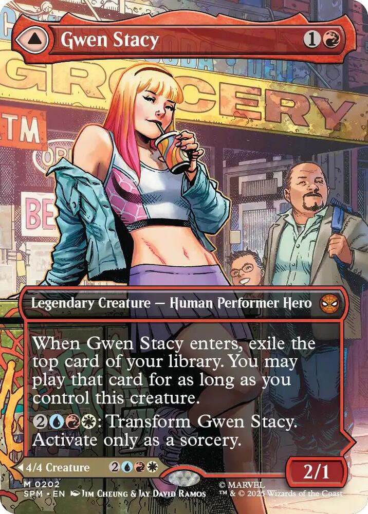 Gwen Stacy // Ghost-Spider 202/198 (Marvel's Spider-Man)  - Borderless | Good Games Cannington