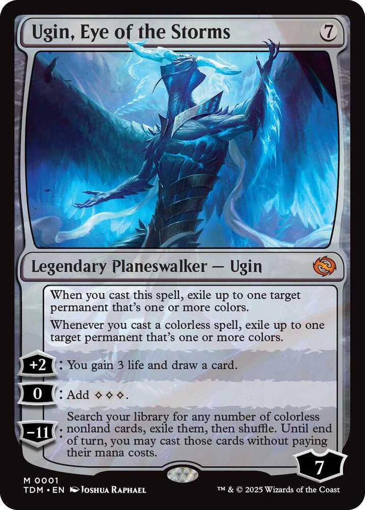 Ugin, Eye of the Storms 1 (Tarkir: Dragonstorm)  - Foil | Good Games Cannington