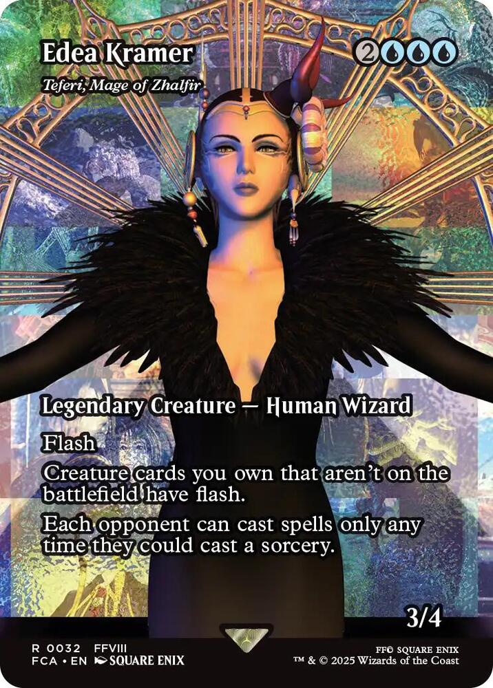 Edea Kramer - Teferi, Mage of Zhalfir 32/64 (FINAL FANTASY: Through the Ages)  - Showcase Foil | Good Games Cannington