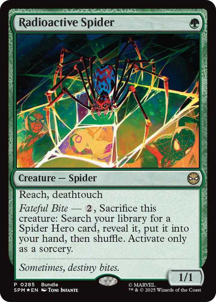 Radioactive Spider 285 (Unique and Miscellaneous Promos)  - Foil | Good Games Cannington