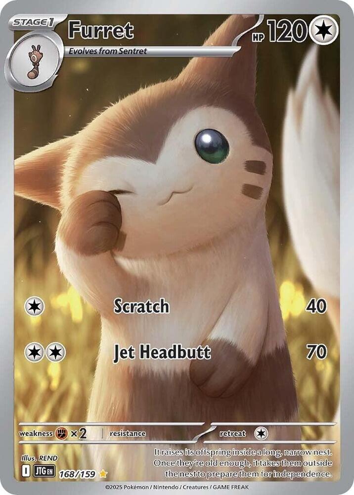 Furret 168/159 (SV09: Journey Together)  - Holofoil | Good Games Cannington