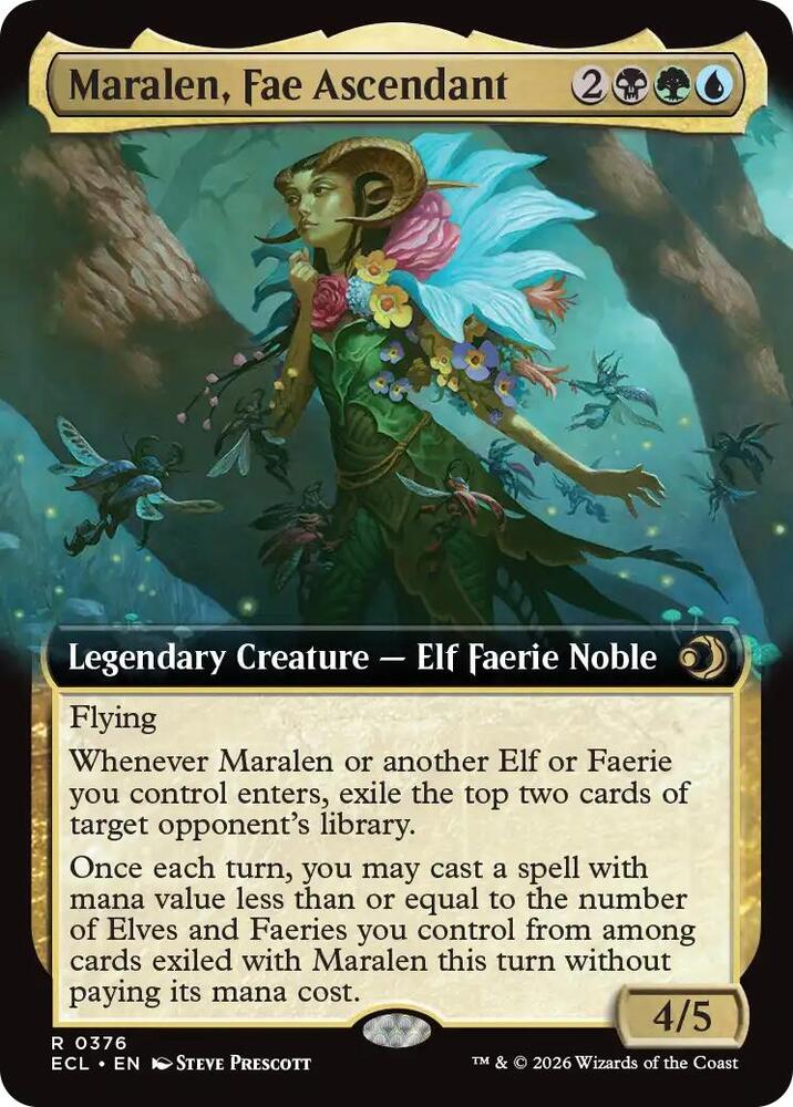 Maralen, Fae Ascendant 376 (Lorwyn Eclipsed)  - Extended Art | Good Games Cannington