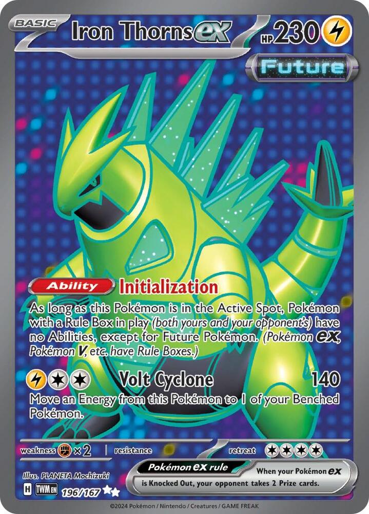 Iron Thorns ex 196/167 (SV06: Twilight Masquerade)  - Holofoil | Good Games Cannington