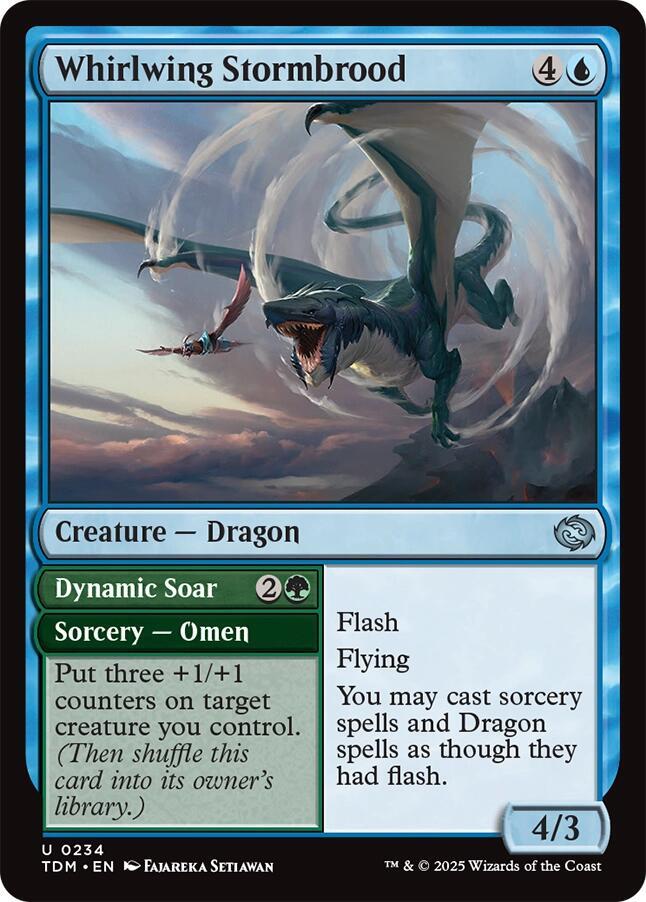 Whirlwing Stormbrood 234 (Tarkir: Dragonstorm)  - Foil | Good Games Cannington