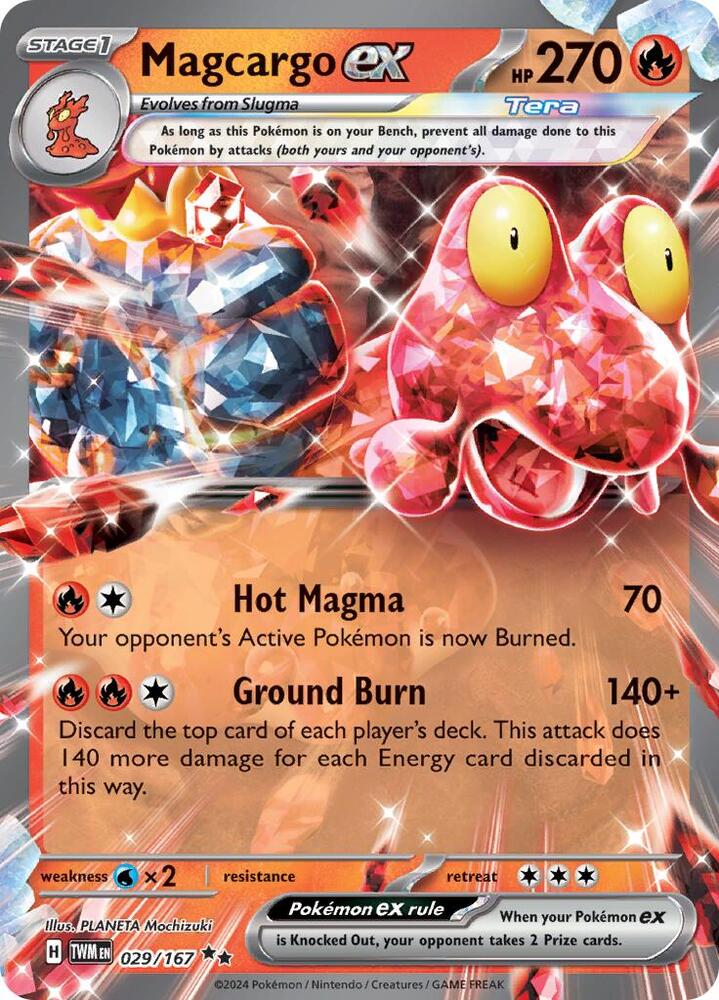 Magcargo ex 029/167 (SV06: Twilight Masquerade)  - Holofoil | Good Games Cannington