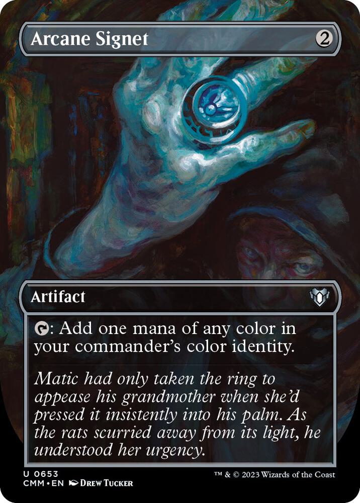 Arcane Signet 653/451 (Commander Masters)  - Borderless | Good Games Cannington