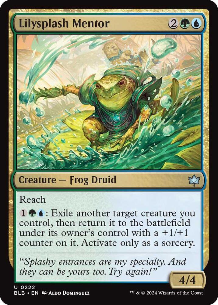 Lilysplash Mentor 222 (Bloomburrow)  - Foil | Good Games Cannington