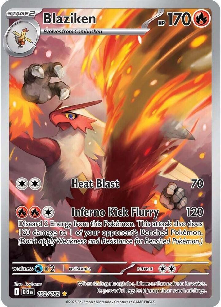 Blaziken 192/182 192/182 (SV10: Destined Rivals)  - Holofoil | Good Games Cannington