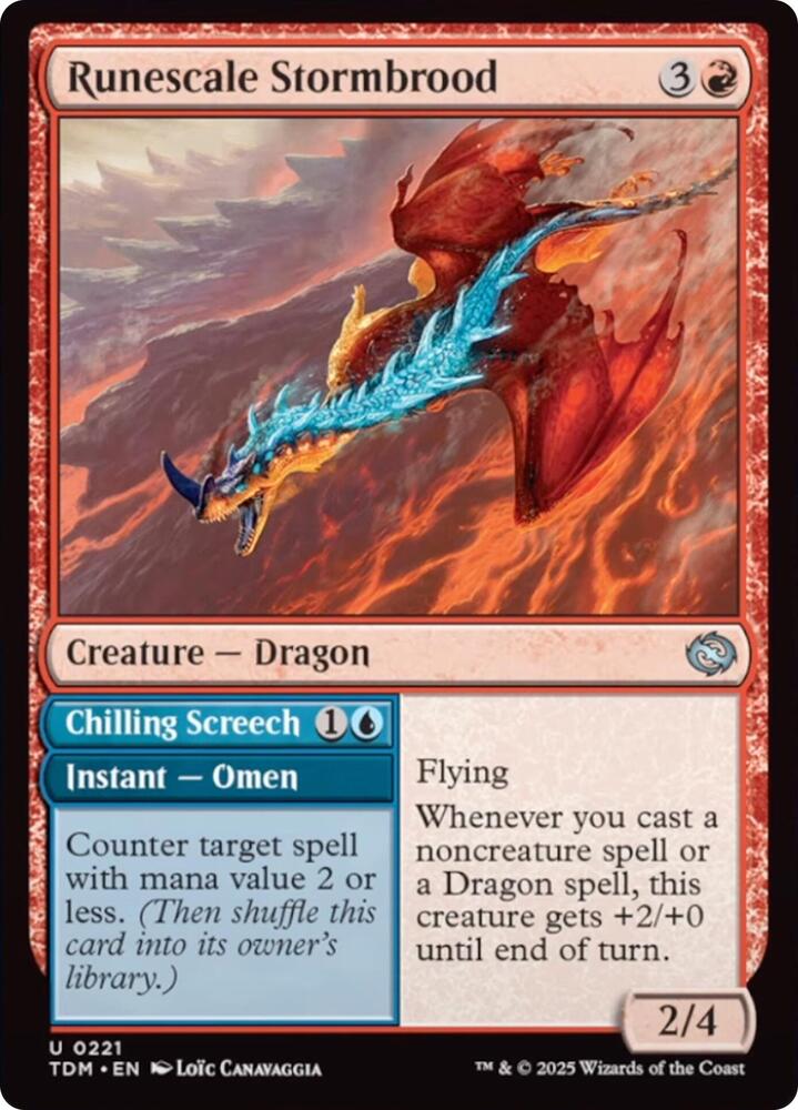 Runescale Stormbrood 221 (Tarkir: Dragonstorm)  | Good Games Cannington