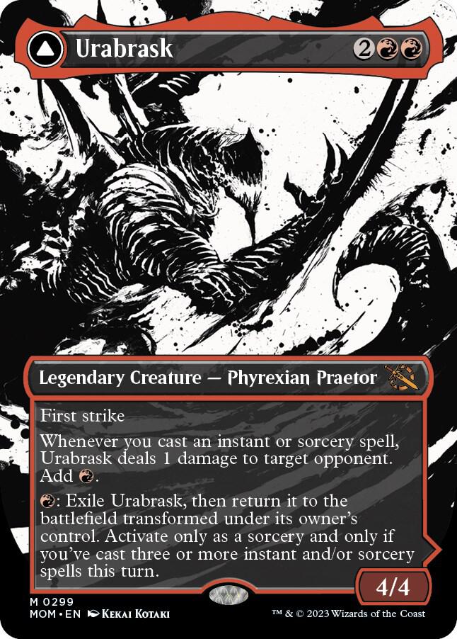 Urabrask // The Great Work 299 (March of the Machine)  - Borderless Foil | Good Games Cannington