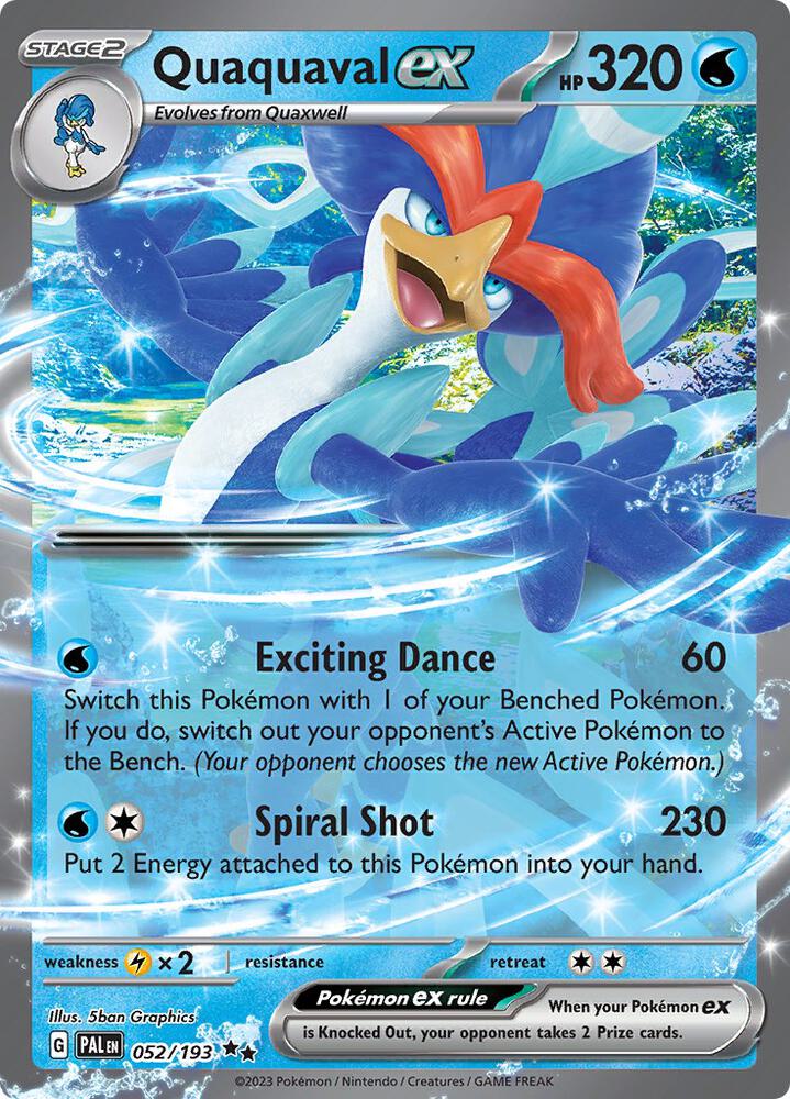 Quaquaval ex 052 193 052/193 (SV02: Paldea Evolved)  - Holofoil | Good Games Cannington