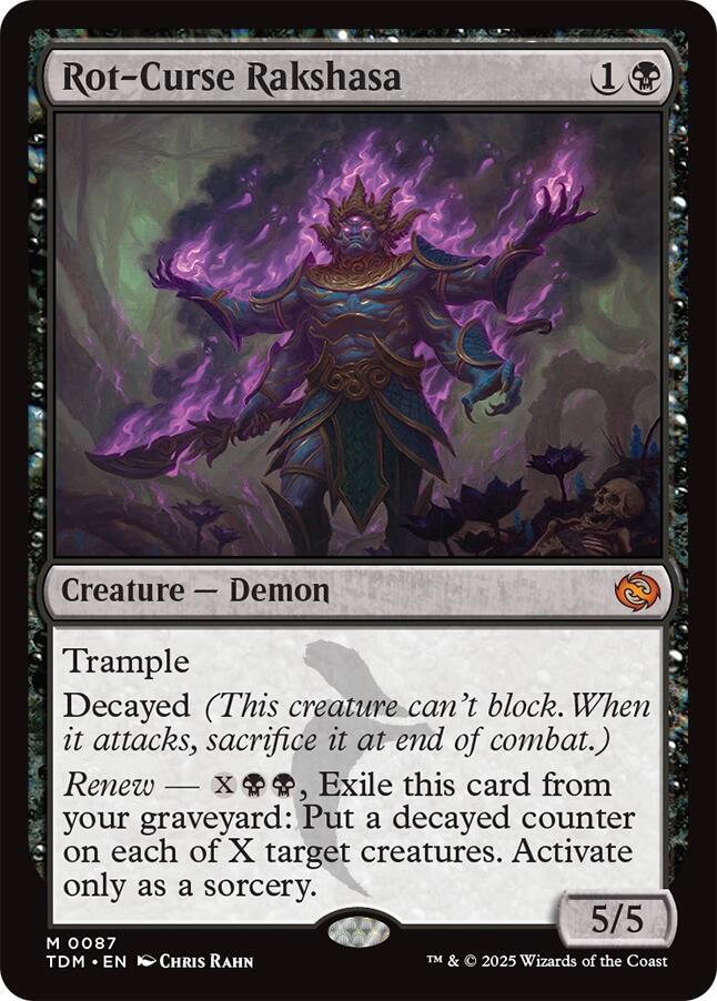 Rot-Curse Rakshasa 87 (Tarkir: Dragonstorm)  | Good Games Cannington