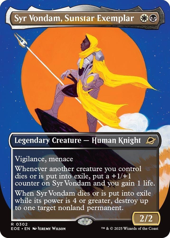 Syr Vondam, Sunstar Exemplar 302 (Edge of Eternities)  - Borderless | Good Games Cannington