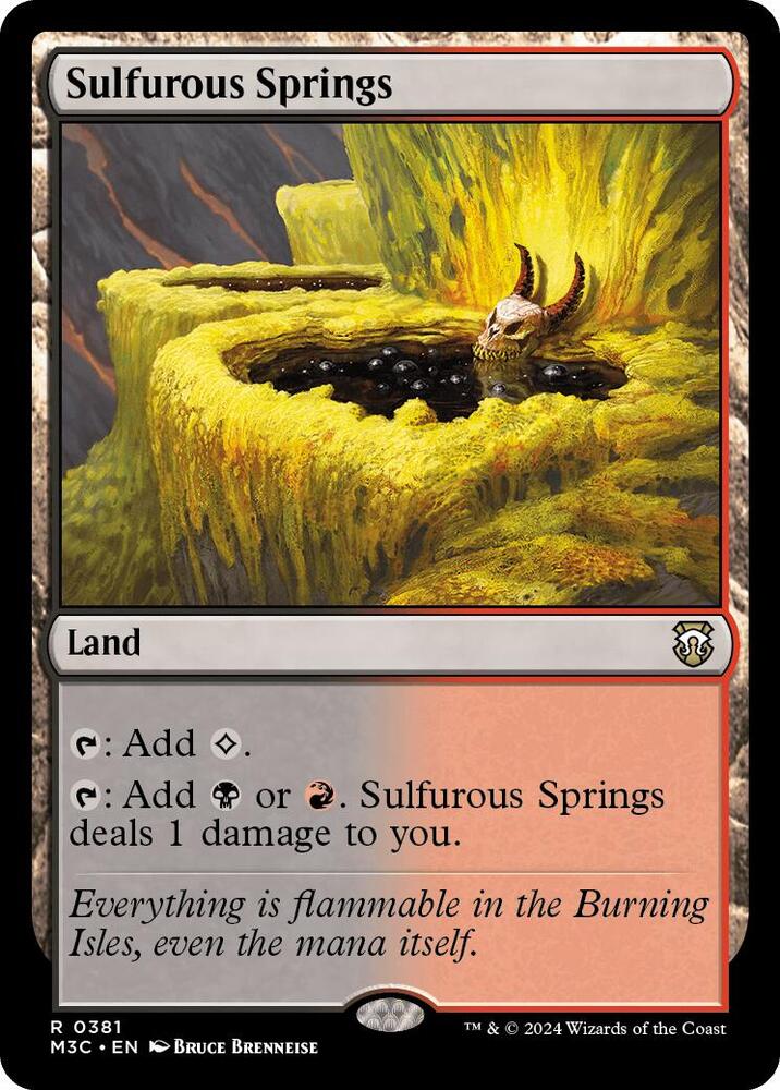 Sulfurous Springs 381 (Commander: Modern Horizons 3)  | Good Games Cannington