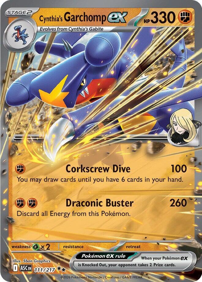 Cynthias Garchomp ex 111/217 (ME: Ascended Heroes)  - Holofoil | Good Games Cannington