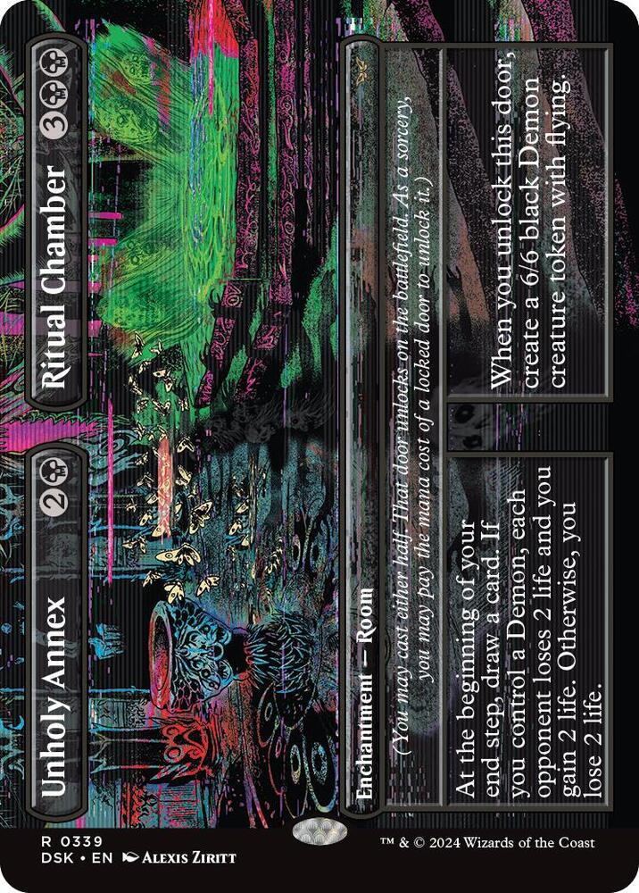 Unholy Annex Ritual Chamber Borderless 339 (Duskmourn: House of Horror)  - Borderless | Good Games Cannington